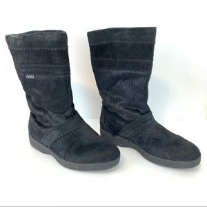 Tecnica Skandia Black Calf Hair Suede Winter Boots